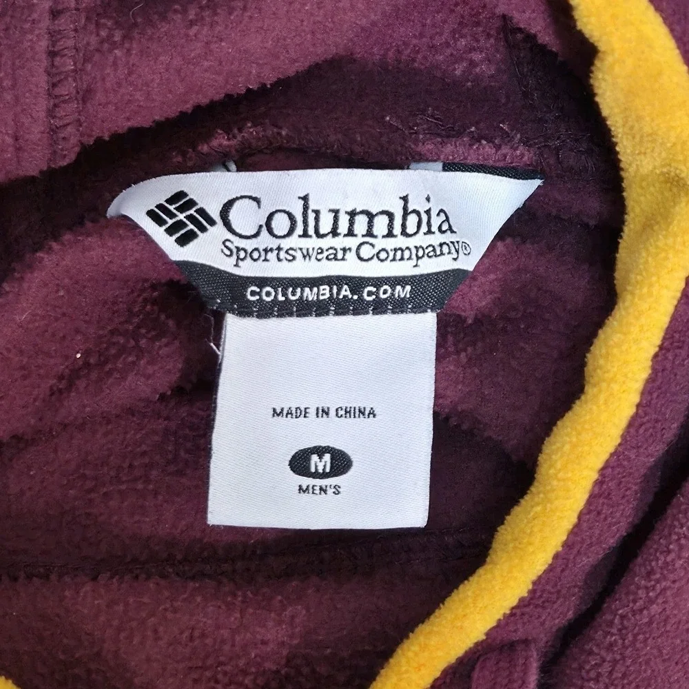Columbia Sportswear Fleece Minnesota Gophers Hoodie Maroon Mens Medium Pullover